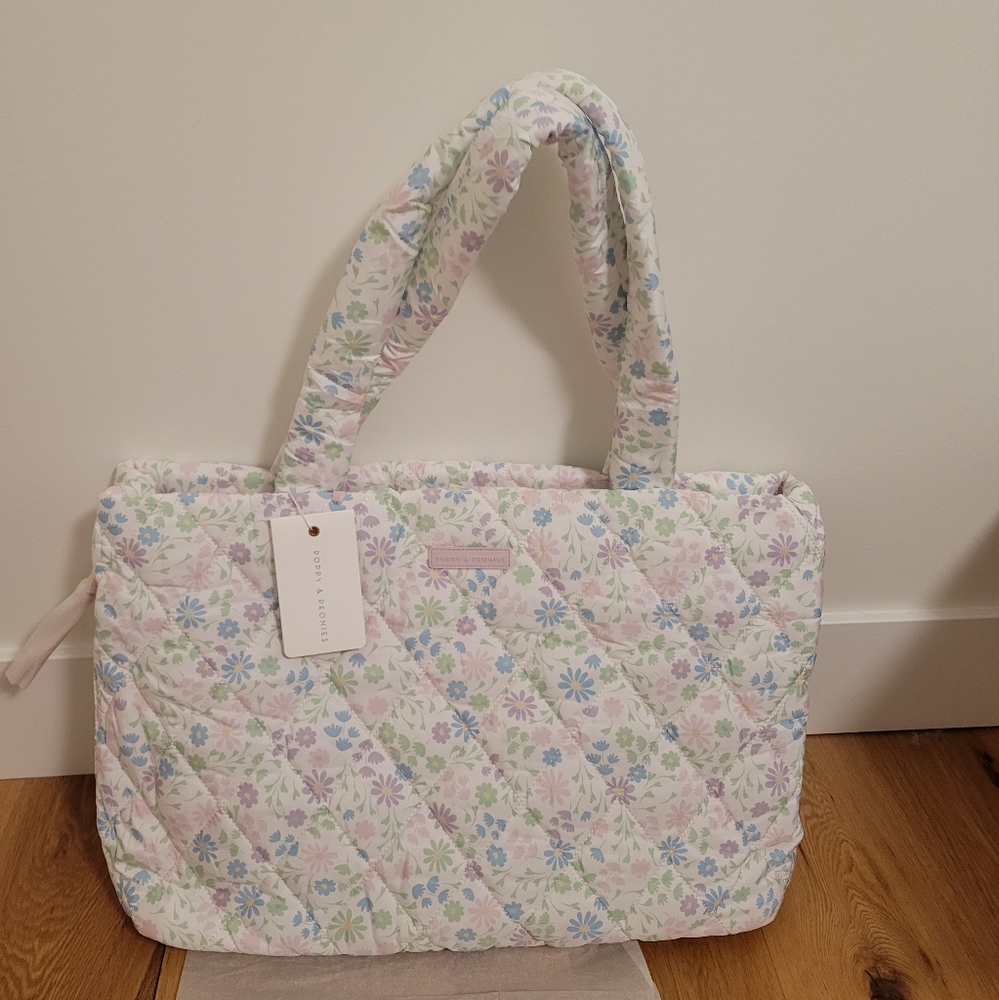 Poppy and Peonies Tote It